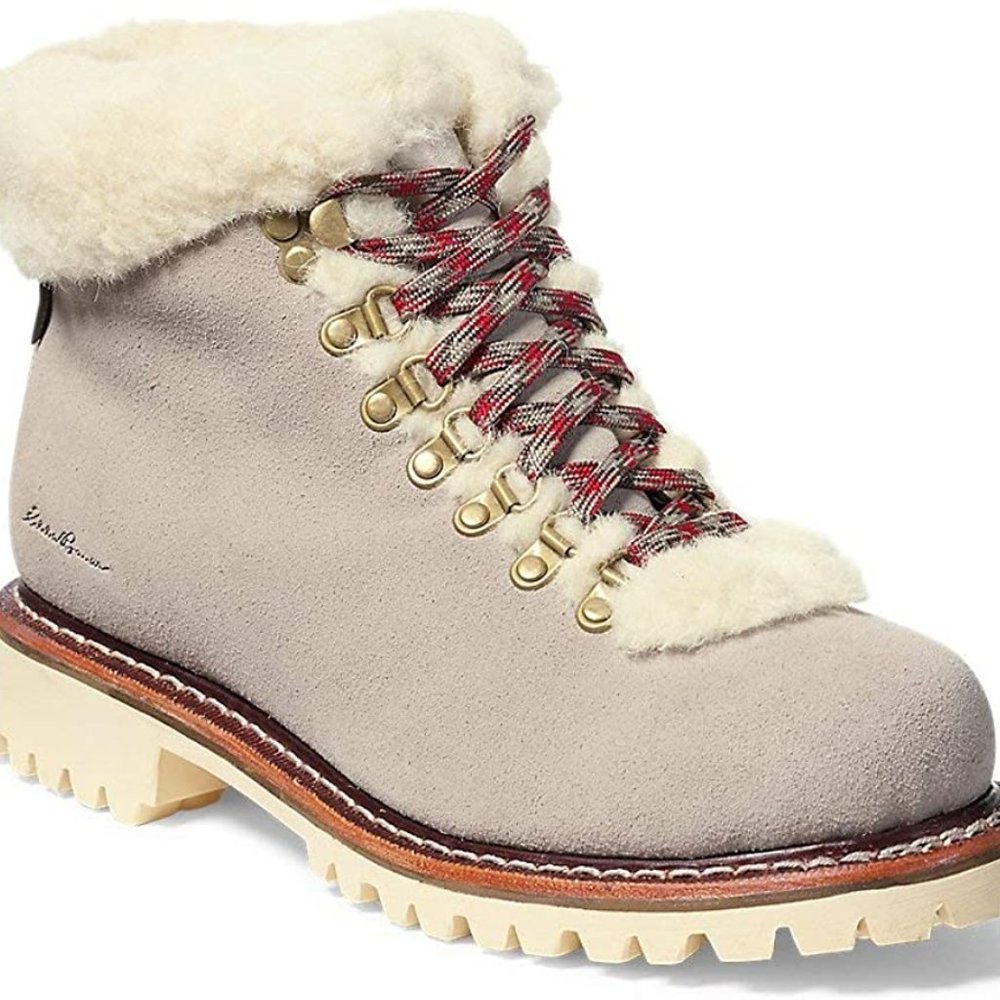 Eddie Bauer grey winter K-6 hiking boots